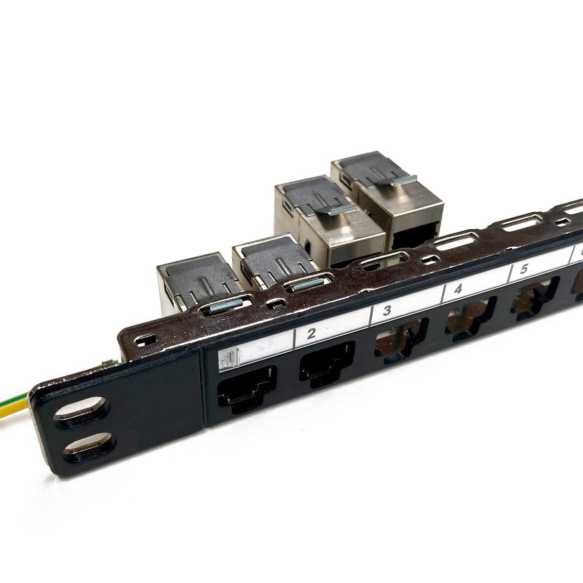 TecLines TKM016 Keystone Modul Cat6a 2x RJ45 Buchse, Patchpanel-Anwendung