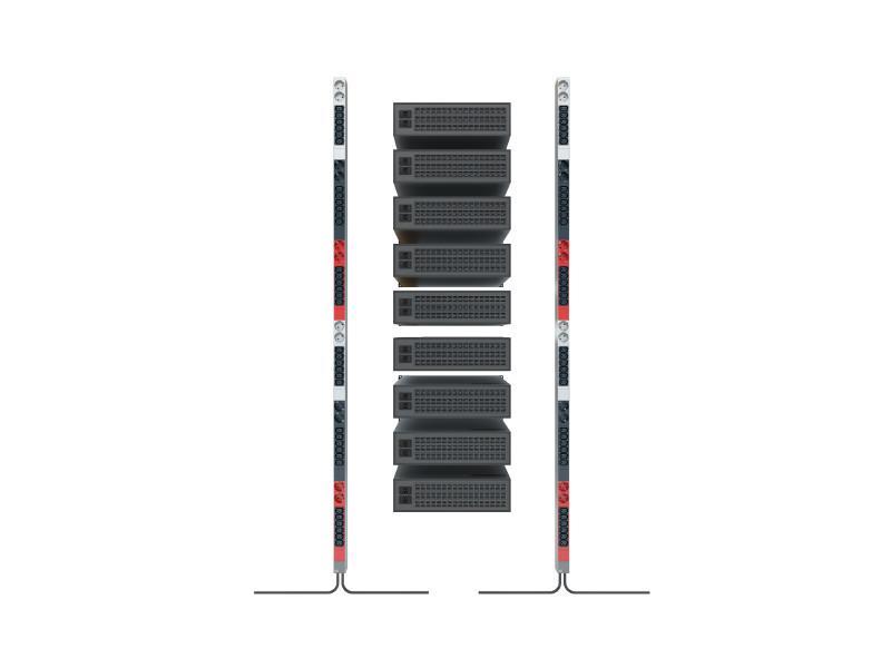 Bachmann IT PDU Vertikal Steckdosenleiste 36x C13 12x Steckdose 1HE (800.0113) Datacenter