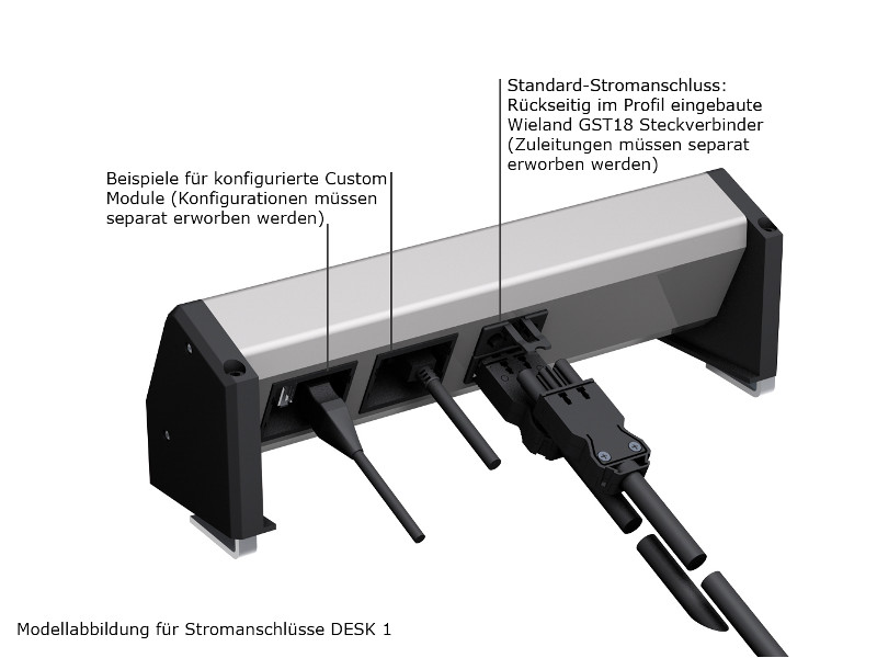 Bachmann DESK 1 Steckdose 339.1002 GST18 Steckverbindung