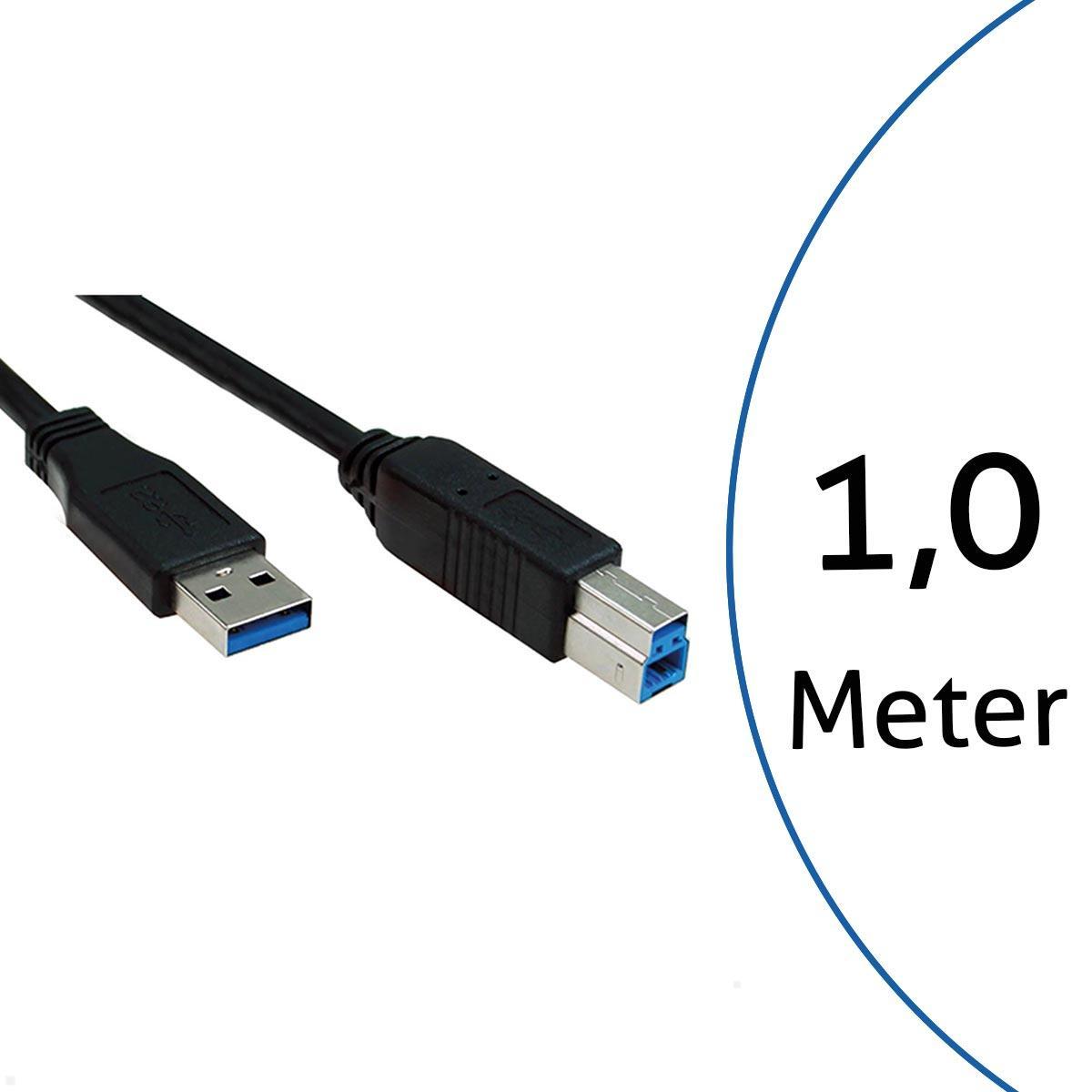 Bachmann USB 3.0 A/B Anschlusskabel 1 m 917.1205