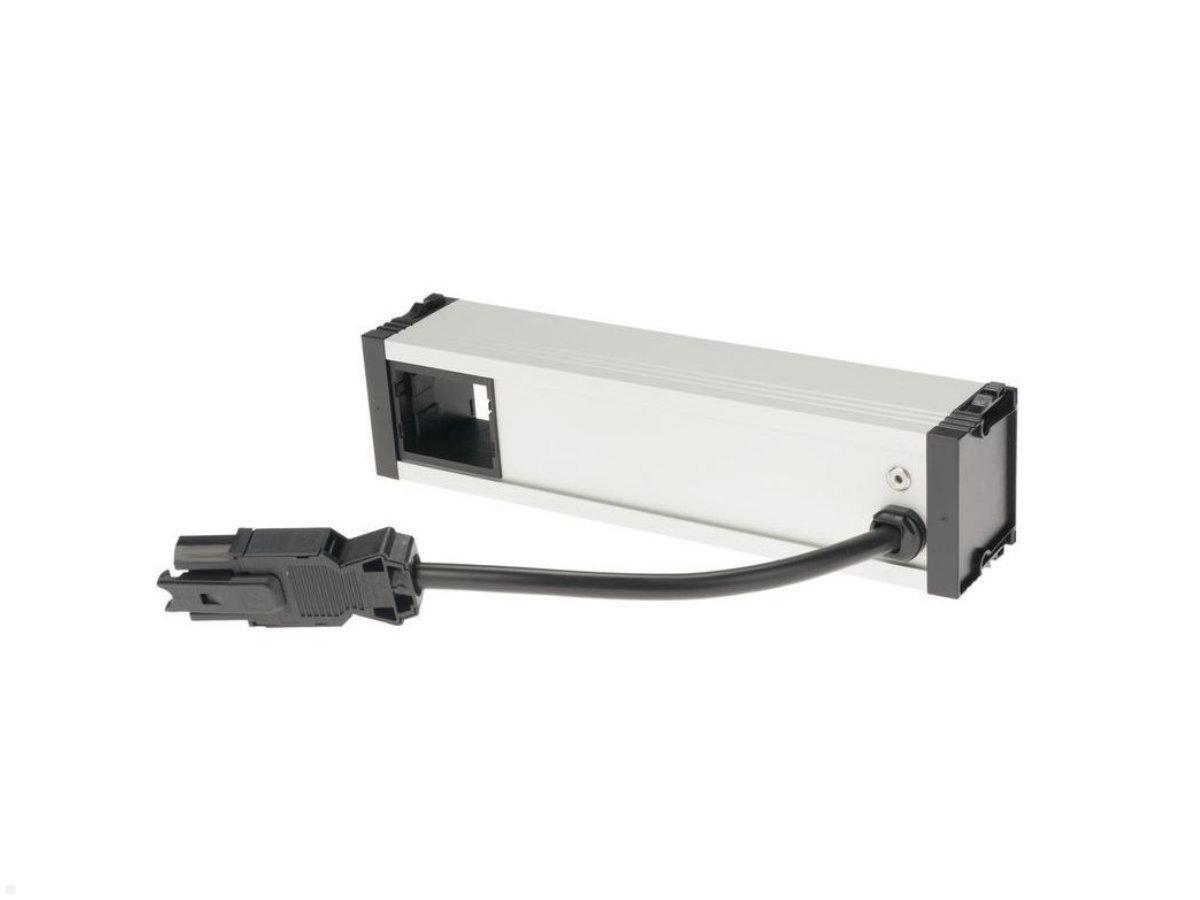 Bachmann CONI Steckdoseneinheit 3-fach 1x Schuko, 2x Custom Modul (912.002) Kabelführung