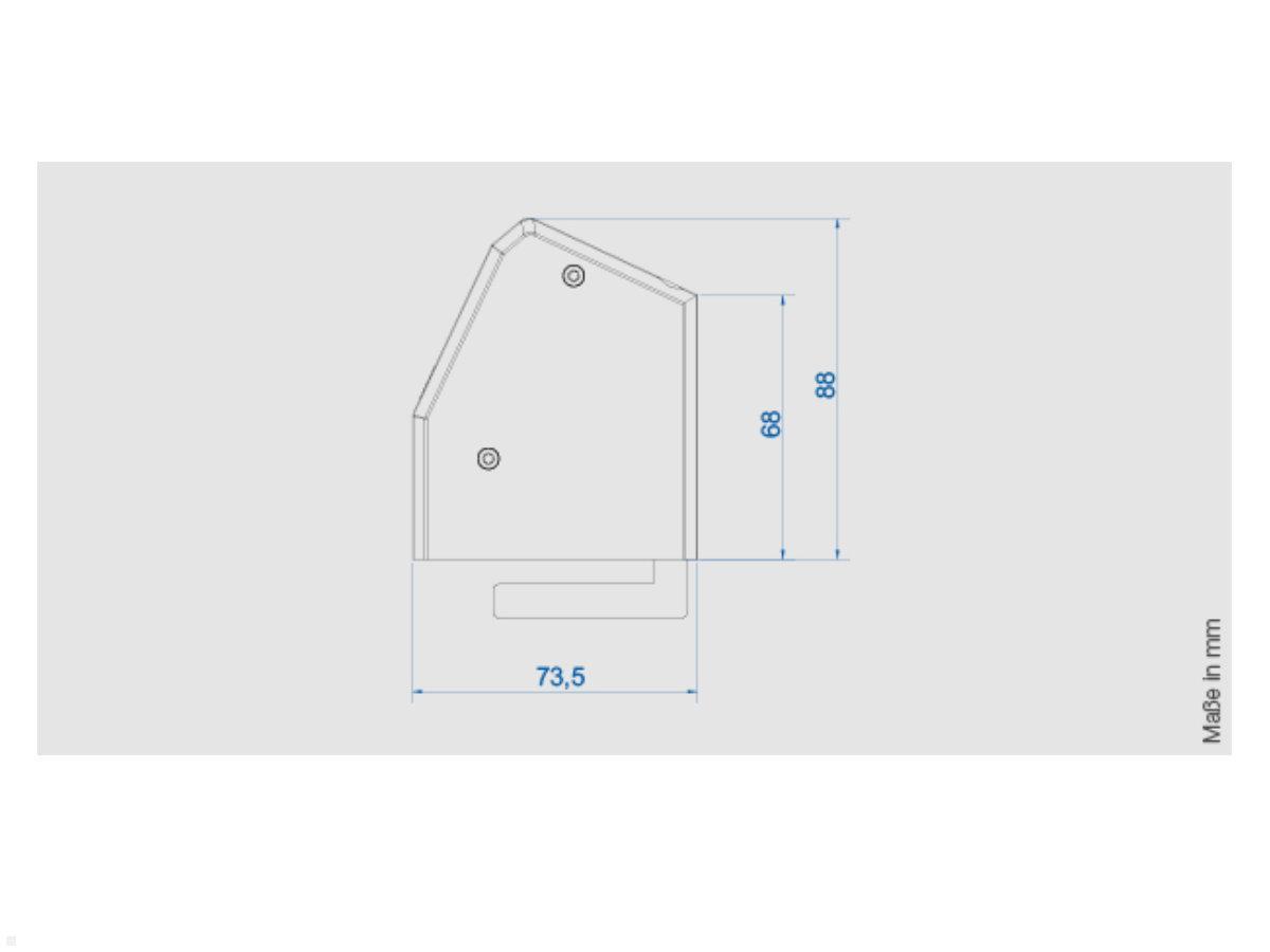 Bachmann DESK 1, 2x Steckdose, 1 USB C Charger 30W, 1 CM (902.0815), Maße