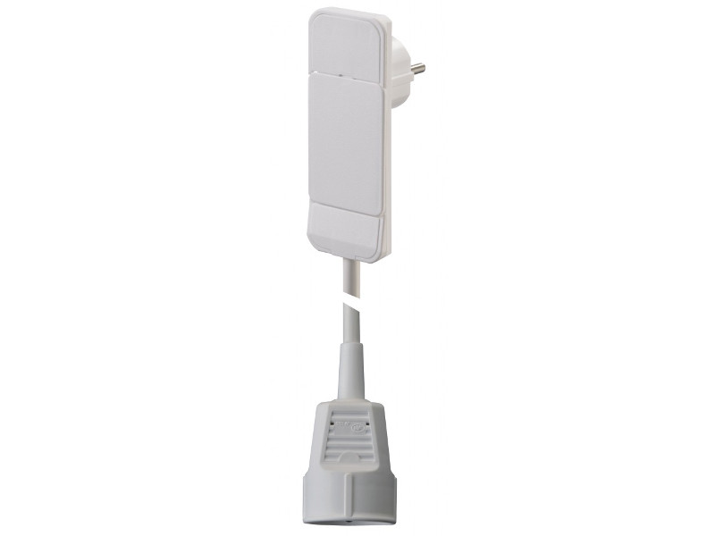 Bachmann SMART PLUG Flachstecker mit Schutzkontakt-Kupplung 1,5m (933.013) weiß